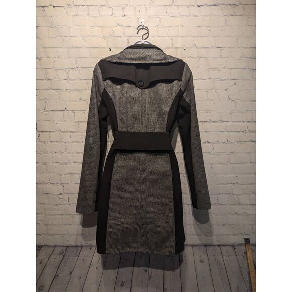 Yoki fitted two toned soft peacoat large - Picture 3 of 7